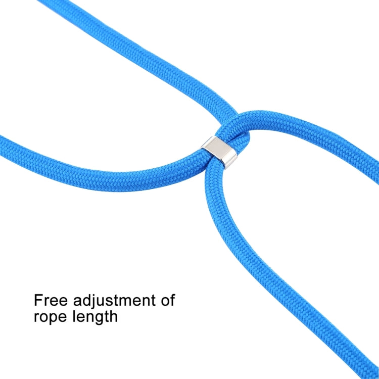 For iPhone 16 Four-Corner Shockproof Transparent TPU Case with Lanyard(White Black) - iPhone 16 Cases by PMC TechLife | Online Shopping South Africa | PMC TechLife | Buy Now Pay Later Mobicred