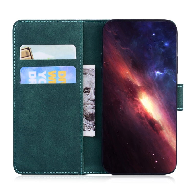 For iPhone 16e Skin Feel Pure Color Flip Leather Phone Case(Green) - iPhone 16e Cases by PMC TechLife | Online Shopping South Africa | PMC TechLife | Buy Now Pay Later Mobicred