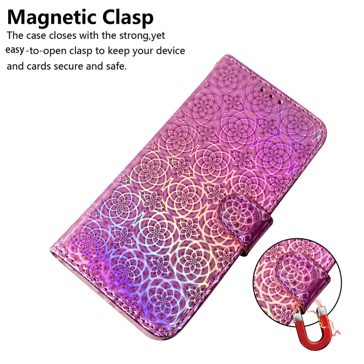 For iPhone 16 Pro Max Colorful Magnetic Buckle Leather Phone Case(Pink) - iPhone 16 Pro Max Cases by PMC TechLife | Online Shopping South Africa | PMC TechLife | Buy Now Pay Later Mobicred