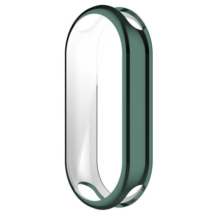 For Xiaomi Mi Band 8 Full Coverage TPU Electroplating Watch Protective Case(Green) - Watch Cases by PMC Jewellery | Online Shopping South Africa | PMC Jewellery