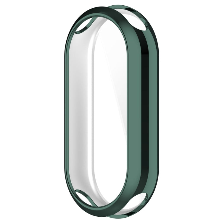 For Xiaomi Mi Band 8 Full Coverage TPU Electroplating Watch Protective Case(Green) - Watch Cases by PMC Jewellery | Online Shopping South Africa | PMC Jewellery