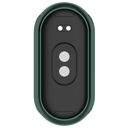 For Xiaomi Mi Band 8 Full Coverage TPU Electroplating Watch Protective Case(Green) - Watch Cases by PMC Jewellery | Online Shopping South Africa | PMC Jewellery