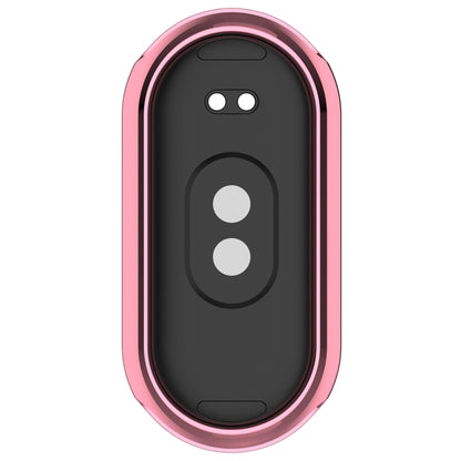 For Xiaomi Mi Band 8 Full Coverage TPU Electroplating Watch Protective Case(Pink) - Watch Cases by PMC Jewellery | Online Shopping South Africa | PMC Jewellery