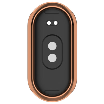 For Xiaomi Mi Band 8 Full Coverage TPU Electroplating Watch Protective Case(Rose Gold) - Watch Cases by PMC Jewellery | Online Shopping South Africa | PMC Jewellery