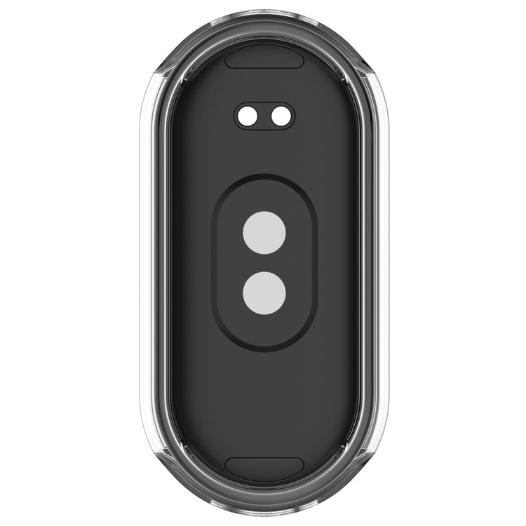 For Xiaomi Mi Band 8 Full Coverage TPU Electroplating Watch Protective Case(Transparent) - Watch Cases by PMC Jewellery | Online Shopping South Africa | PMC Jewellery