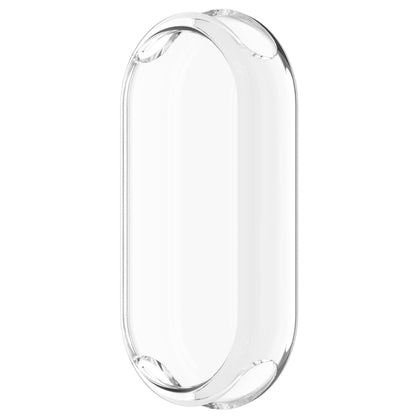 For Xiaomi Mi Band 8 Full Coverage TPU Electroplating Watch Protective Case(Transparent) - Watch Cases by PMC Jewellery | Online Shopping South Africa | PMC Jewellery