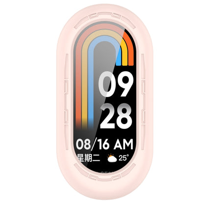 For Xiaomi Mi Band 8 Pure Color Silicone Watch Protective Case(Pink) - Watch Cases by PMC Jewellery | Online Shopping South Africa | PMC Jewellery