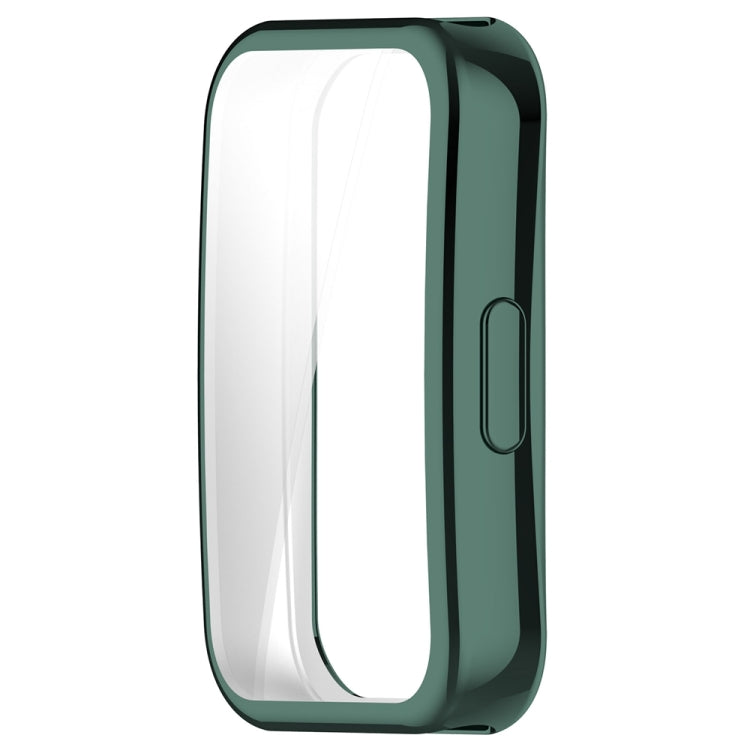 For Huawei Band 8 Full Coverage TPU Electroplating Watch Protective Case(Green) - Watch Cases by PMC Jewellery | Online Shopping South Africa | PMC Jewellery