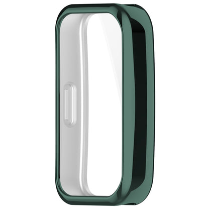 For Huawei Band 8 Full Coverage TPU Electroplating Watch Protective Case(Green) - Watch Cases by PMC Jewellery | Online Shopping South Africa | PMC Jewellery