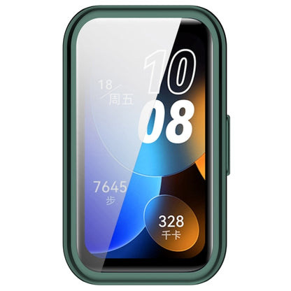 For Huawei Band 8 Full Coverage TPU Electroplating Watch Protective Case(Green) - Watch Cases by PMC Jewellery | Online Shopping South Africa | PMC Jewellery