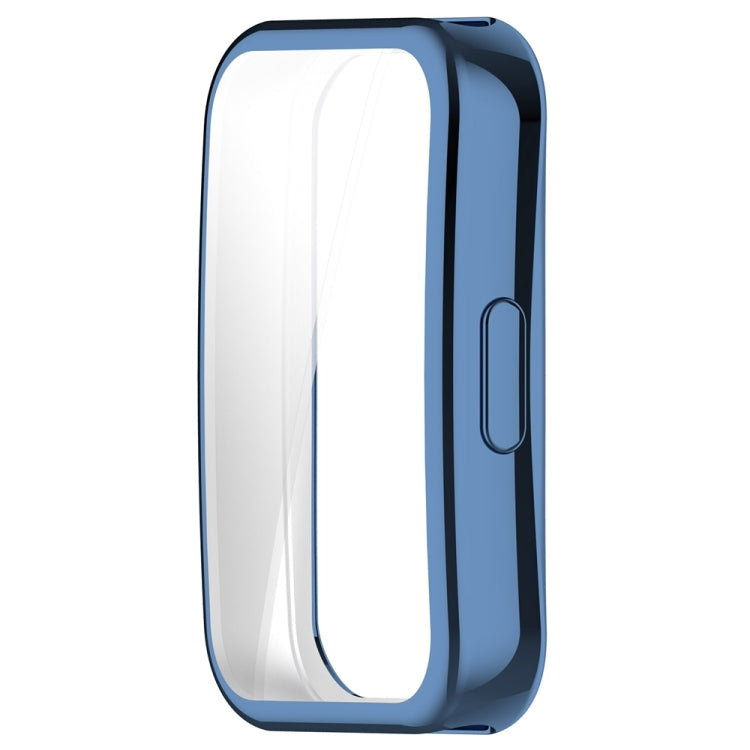 For Huawei Band 8 Full Coverage TPU Electroplating Watch Protective Case(Blue) - Watch Cases by PMC Jewellery | Online Shopping South Africa | PMC Jewellery