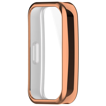 For Huawei Band 8 Full Coverage TPU Electroplating Watch Protective Case(Rose Gold) - Watch Cases by PMC Jewellery | Online Shopping South Africa | PMC Jewellery