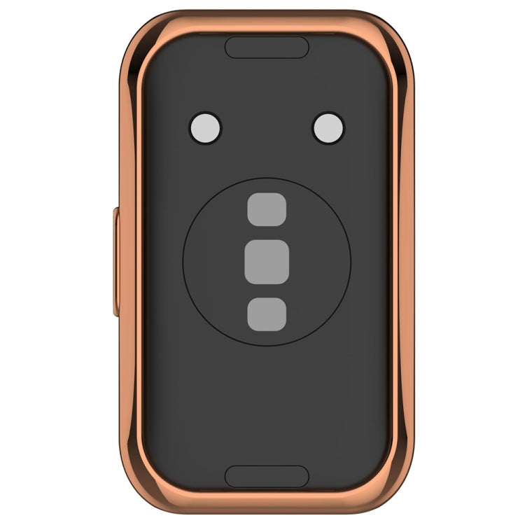 For Huawei Band 8 Full Coverage TPU Electroplating Watch Protective Case(Rose Gold) - Watch Cases by PMC Jewellery | Online Shopping South Africa | PMC Jewellery