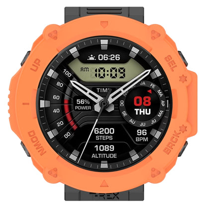 For Amazfit T-Rex Ultra Armor Hollow Watch Protective Case(Orange) - Watch Cases by PMC Jewellery | Online Shopping South Africa | PMC Jewellery