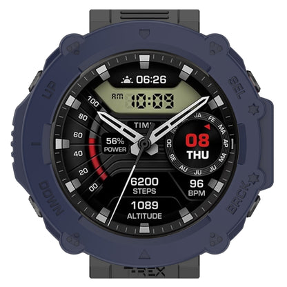 For Amazfit T-Rex Ultra Armor Hollow Watch Protective Case(Midnight Blue) - Watch Cases by PMC Jewellery | Online Shopping South Africa | PMC Jewellery | Buy Now Pay Later Mobicred