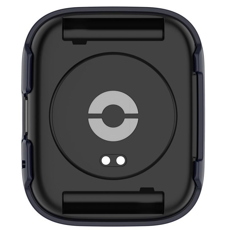 For Redmi Watch 3 Lite PC + Tempered Film Integrated Watch Protective Case(Ink Blue) - Watch Cases by PMC TechLife | Online Shopping South Africa | PMC TechLife | Buy Now Pay Later Mobicred