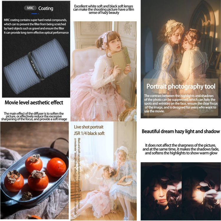 JSR Black Mist Filter Camera Lens Filter, Size:46mm(1/4 Filter) - Other Filter by JSR | Online Shopping South Africa | PMC TechLife | Buy Now Pay Later Mobicred