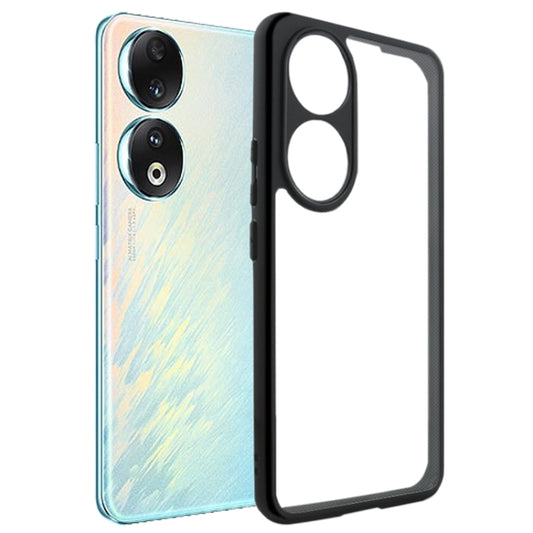 For Honor 90 Frosted TPU + Transparent PC Phone Case(Black) - Honor Cases by PMC Jewellery | Online Shopping South Africa | PMC Jewellery