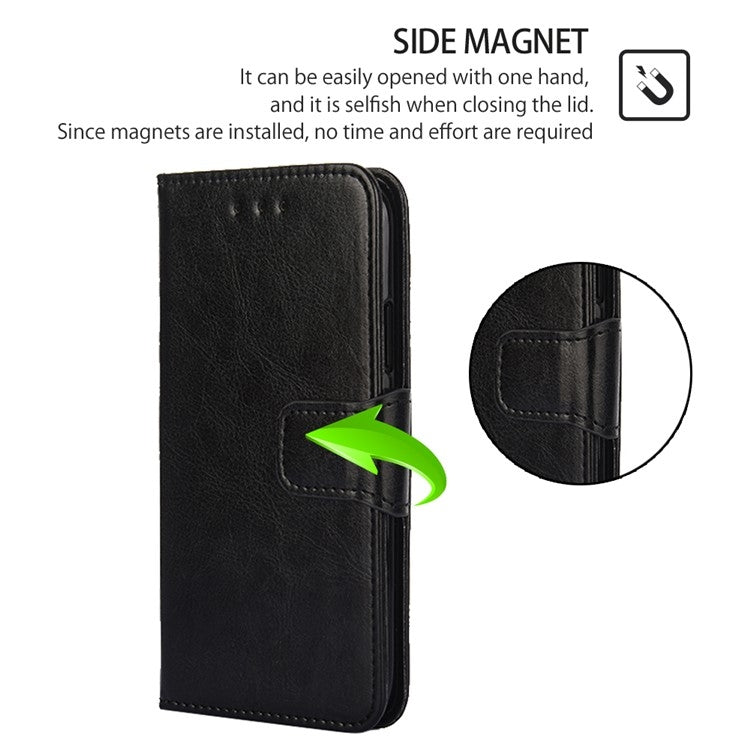 For Huawei nova 12i 4G Crystal Texture Leather Phone Case(Black) - Huawei Cases by PMC TechLife | Online Shopping South Africa | PMC TechLife