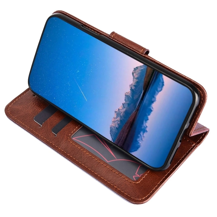 For Huawei Pura 70 5G Crystal Texture Leather Phone Case(Brown) - Huawei Cases by PMC Jewellery | Online Shopping South Africa | PMC Jewellery | Buy Now Pay Later Mobicred