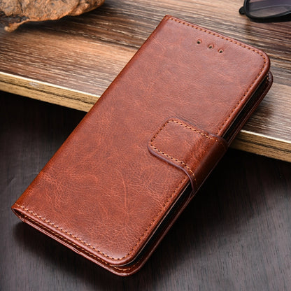 For Huawei Pura 70 5G Crystal Texture Leather Phone Case(Brown) - Huawei Cases by PMC Jewellery | Online Shopping South Africa | PMC Jewellery | Buy Now Pay Later Mobicred