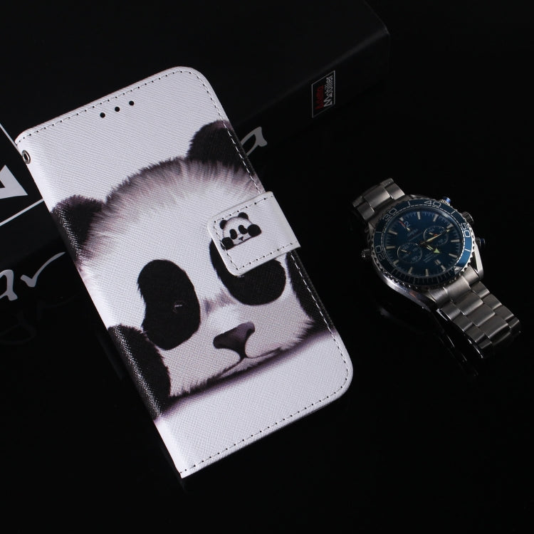 For Xiaomi Redmi Note 13 4G Global Coloured Drawing Flip Leather Phone Case(Panda) - Note 13 Cases by PMC TechLife | Online Shopping South Africa | PMC TechLife | Buy Now Pay Later Mobicred