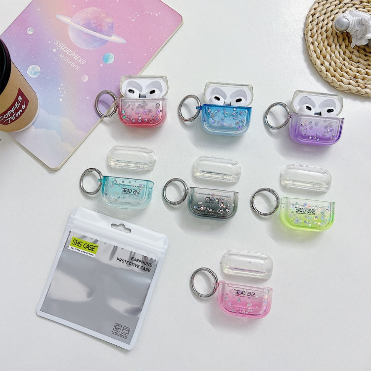 For AirPods Pro 2 Transparent Glitter Bluetooth Earphone Protective Case(Red) - free shipping - PMC Jewellery - Order now!