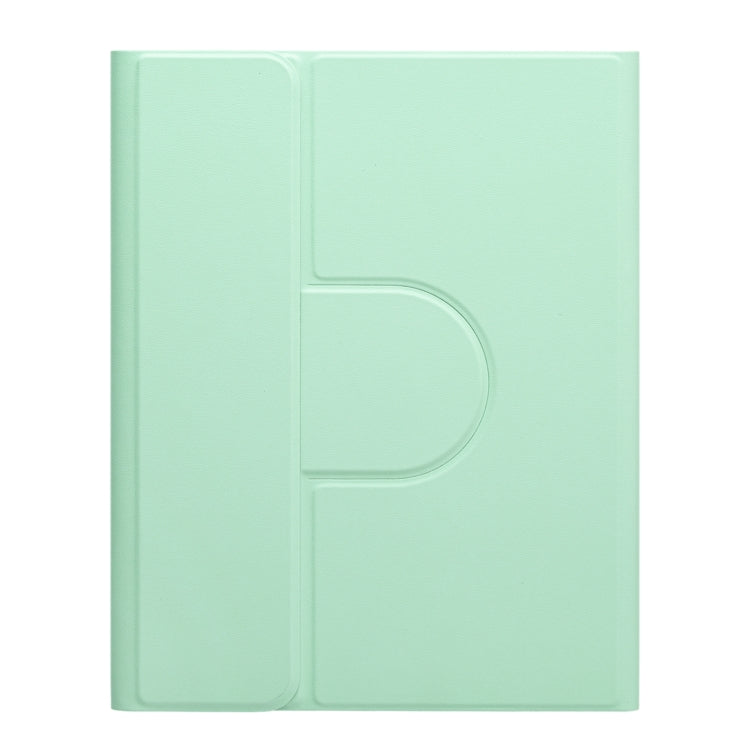 For iPad 10.2 2021 / Air 2019 Square Button 360 Degree Rotatable Bluetooth Keyboard Leather Case(Mint Green) - Universal by PMC TechLife | Online Shopping South Africa | PMC TechLife