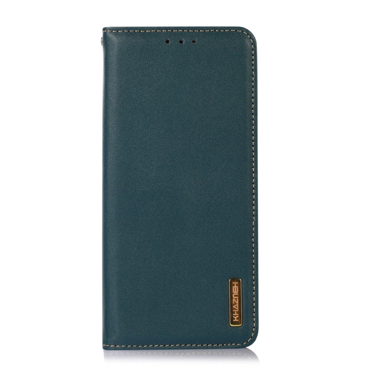 For Asus ZenFone 10 / ZenFone 9 KHAZNEH Nappa Top Layer Cowhide Leather Phone Case(Green) - ASUS Cases by PMC Jewellery | Online Shopping South Africa | PMC Jewellery