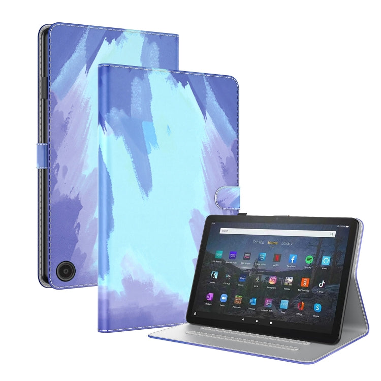 For Amazon Fire Max 11 Watercolor Pattern Flip Leather Tablet Case(Winter Snow) - Amazon by PMC TechLife | Online Shopping South Africa | PMC TechLife | Buy Now Pay Later Mobicred
