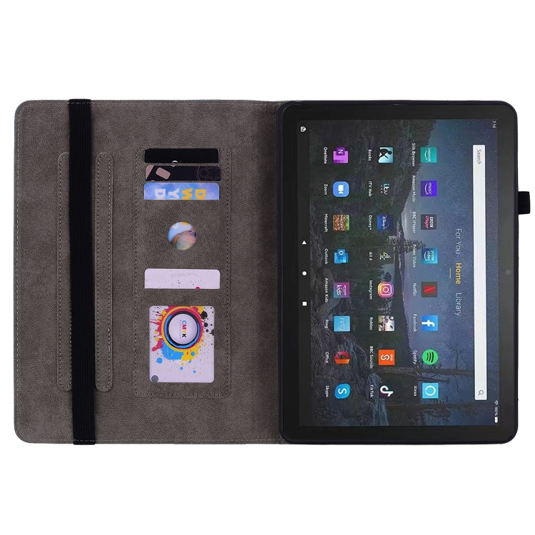 For Amazon Fire Max 11 Butterfly Rose Embossed Leather Tablet Case(Pink) - Amazon by PMC TechLife | Online Shopping South Africa | PMC TechLife | Buy Now Pay Later Mobicred