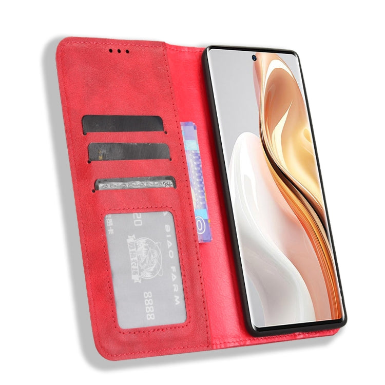 For Ulefone Note 17 Pro Magnetic Buckle Retro Texture Leather Phone Case(Red) - Ulefone Cases by PMC Jewellery | Online Shopping South Africa | PMC Jewellery | Buy Now Pay Later Mobicred