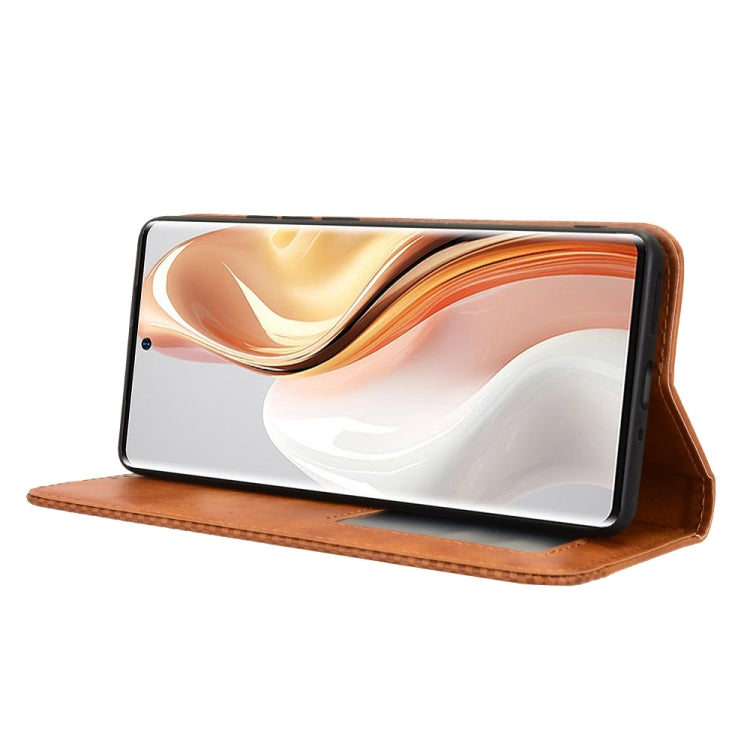 For Ulefone Note 17 Pro Magnetic Buckle Retro Texture Leather Phone Case(Brown) - Ulefone Cases by PMC Jewellery | Online Shopping South Africa | PMC Jewellery | Buy Now Pay Later Mobicred