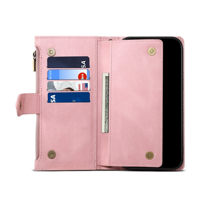 For iPhone 15 ESEBLE Retro Frosted RFID Flip Leather Phone Case(Rose Gold) - iPhone 15 Cases by ESEBLE | Online Shopping South Africa | PMC Jewellery | Buy Now Pay Later Mobicred