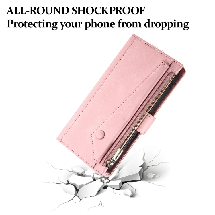 For iPhone 16 Plus ESEBLE Retro Frosted RFID Flip Leather Phone Case(Rose Gold) - iPhone 16 Plus Cases by ESEBLE | Online Shopping South Africa | PMC TechLife | Buy Now Pay Later Mobicred