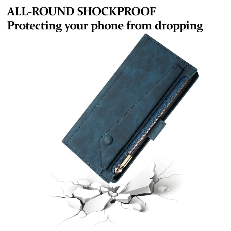 For iPhone 16 ESEBLE Retro Frosted RFID Flip Leather Phone Case(Dark Green) - free shipping - PMC TechLife - Order now!
