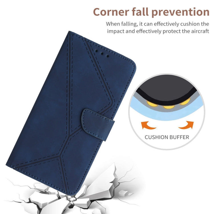 For Honor 90 Lite Stitching Embossed Leather Phone Case(Blue) - Honor Cases by PMC Jewellery | Online Shopping South Africa | PMC Jewellery