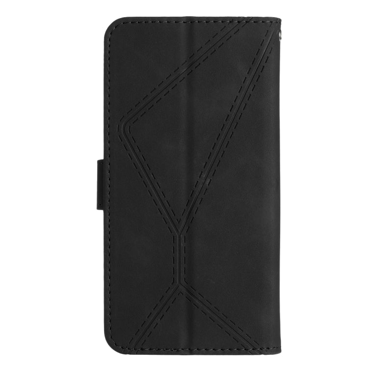 For Honor X6A Stitching Embossed Leather Phone Case(Black) - Honor Cases by PMC Jewellery | Online Shopping South Africa | PMC Jewellery