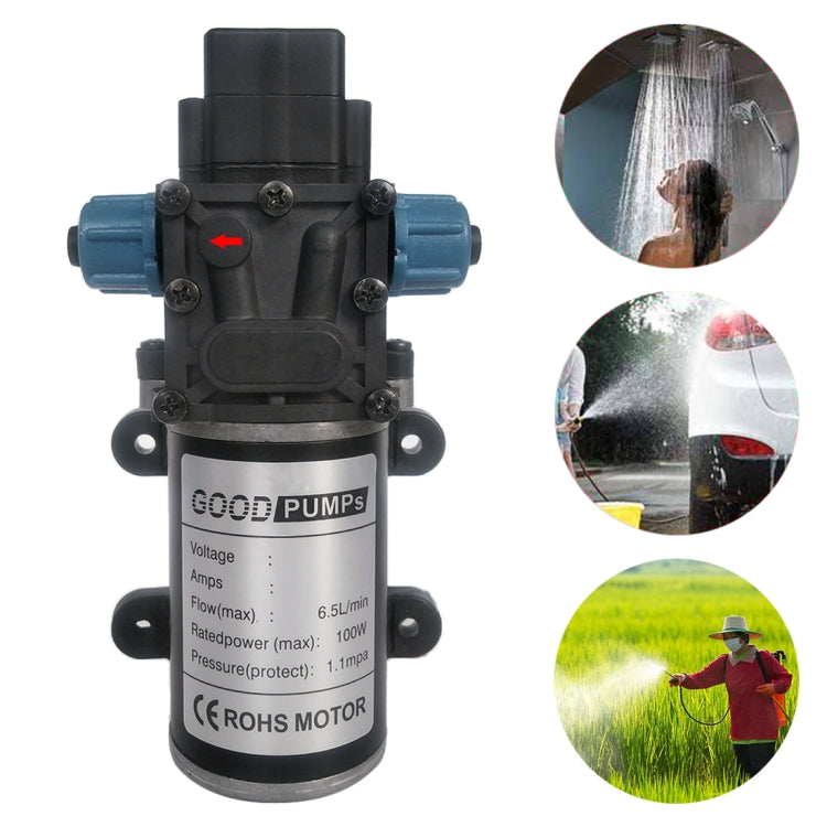3215-YB DC12V 100W Smart Double Thread Reverse Pump Diaphragm 8L Atomizing Spray Water Pump for Car Washing / Irrigation - Car washing supplies by PMC TechLife | Online Shopping South Africa | PMC TechLife | Buy Now Pay Later Mobicred