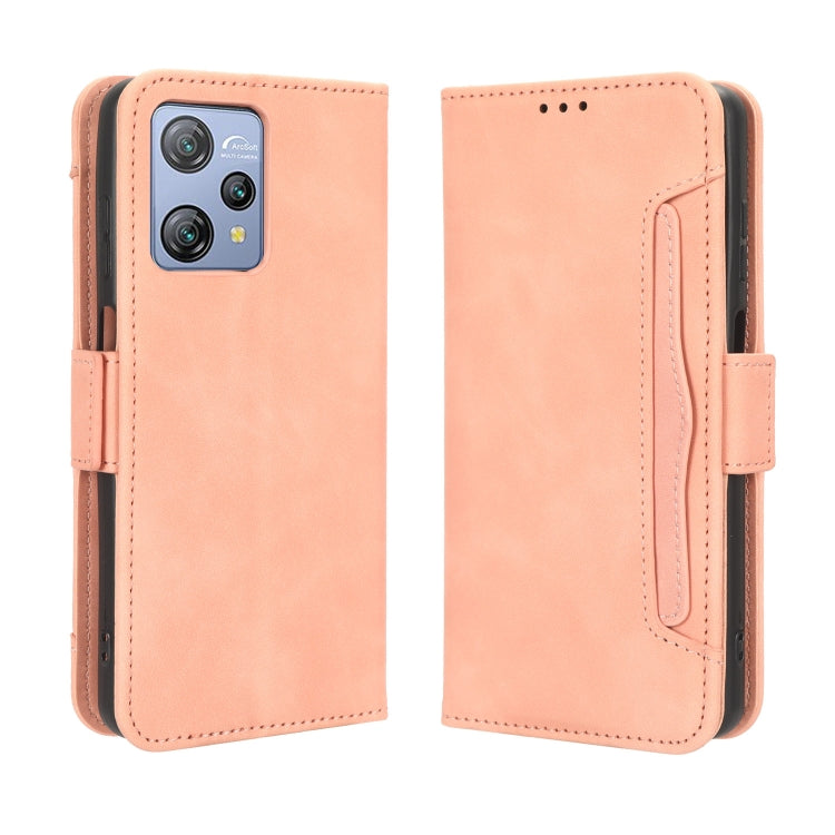 For Blackview A53 / A53 Pro Skin Feel Calf Texture Card Slots Leather Phone Case(Pink) - More Brand by PMC Jewellery | Online Shopping South Africa | PMC Jewellery