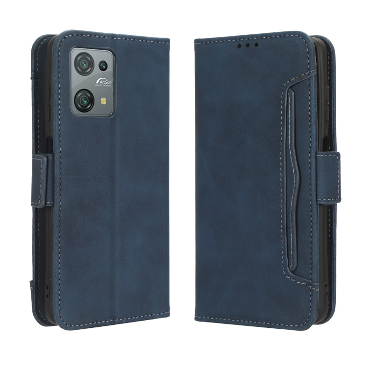 For Blackview Oscal C30 / C30 Pro Skin Feel Calf Texture Card Slots Leather Phone Case(Blue) - More Brand by PMC Jewellery | Online Shopping South Africa | PMC Jewellery