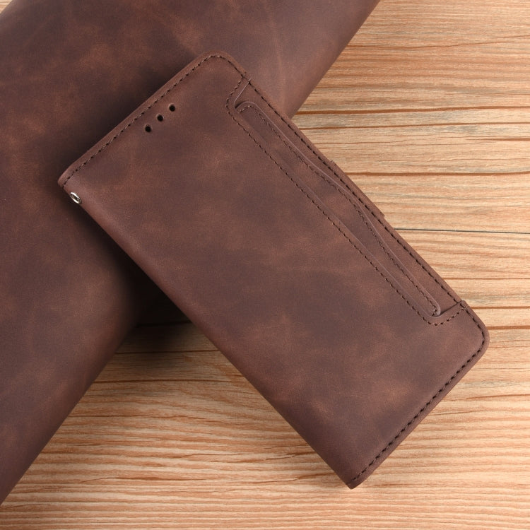 For Blackview A96 Skin Feel Calf Texture Card Slots Leather Phone Case(Brown) - More Brand by PMC TechLife | Online Shopping South Africa | PMC TechLife