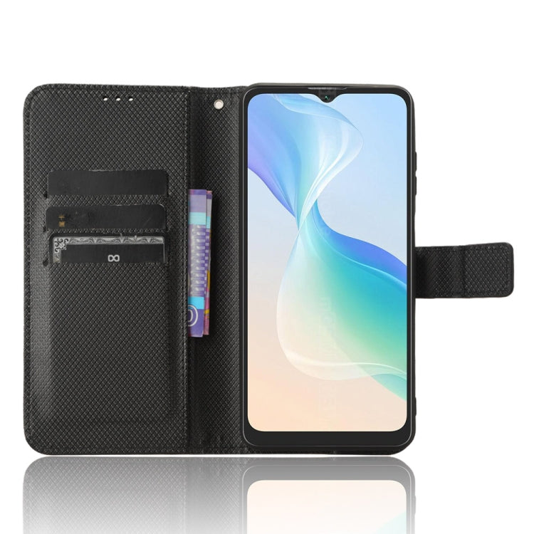 For Blackview Oscal C30 / C30 Pro Diamond Texture Leather Phone Case(Black) - free shipping - PMC TechLife - Order now!
