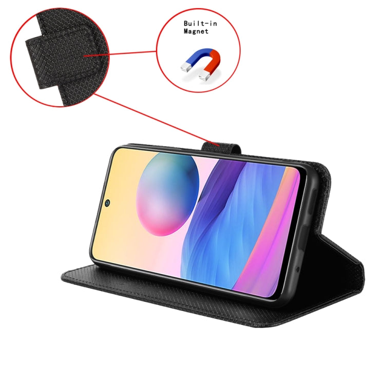 For Blackview Oscal C30 / C30 Pro Diamond Texture Leather Phone Case(Black) - free shipping - PMC TechLife - Order now!
