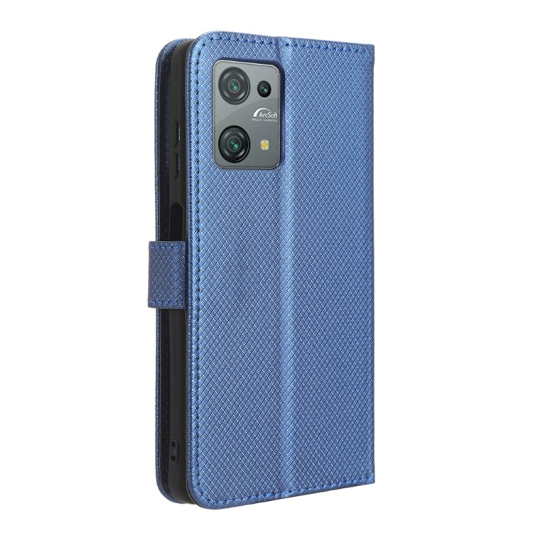 For Blackview Oscal C30 / C30 Pro Diamond Texture Leather Phone Case(Blue) - More Brand by PMC Jewellery | Online Shopping South Africa | PMC Jewellery