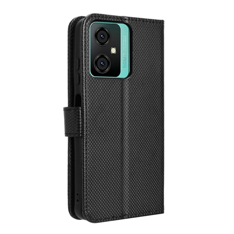 For Blackview Oscal C70 Diamond Texture Leather Phone Case(Black) - More Brand by PMC TechLife | Online Shopping South Africa | PMC TechLife