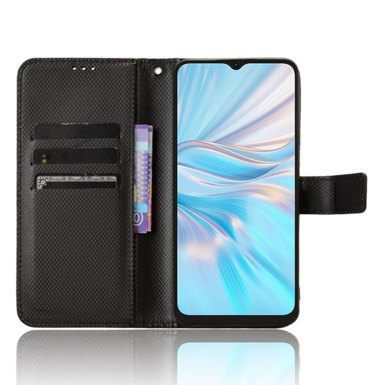 For Blackview Oscal C70 Diamond Texture Leather Phone Case(Black) - More Brand by PMC TechLife | Online Shopping South Africa | PMC TechLife