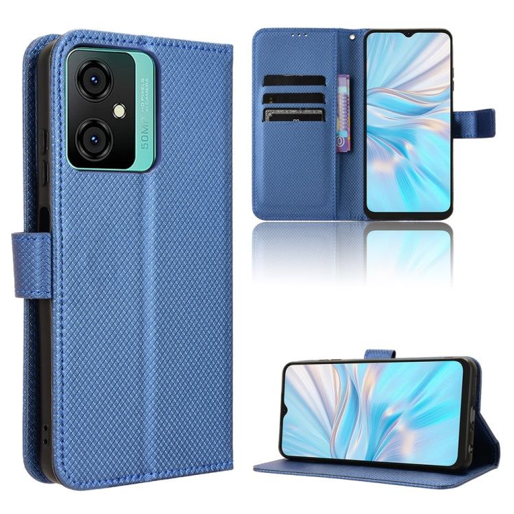 For Blackview Oscal C70 Diamond Texture Leather Phone Case(Blue) - More Brand by PMC TechLife | Online Shopping South Africa | PMC TechLife