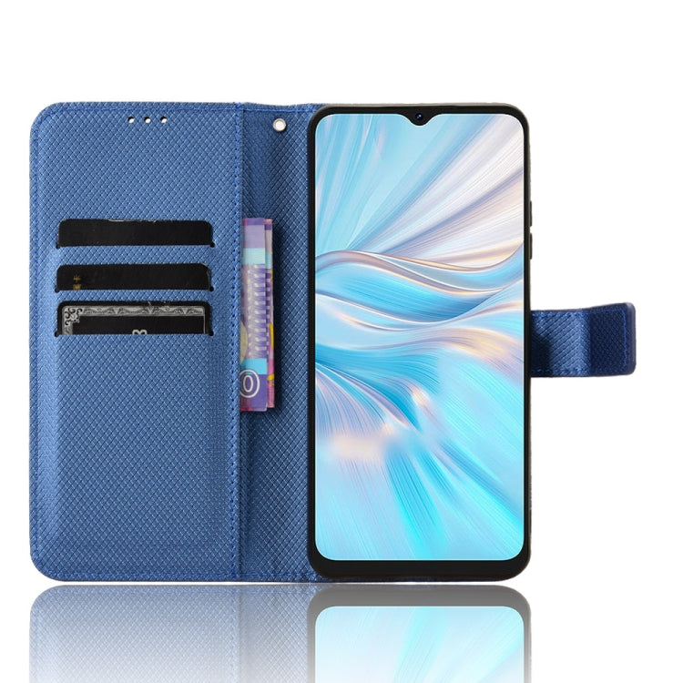 For Blackview Oscal C70 Diamond Texture Leather Phone Case(Blue) - More Brand by PMC TechLife | Online Shopping South Africa | PMC TechLife