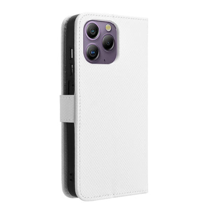 For Blackview A96 Diamond Texture Leather Phone Case(White) - More Brand by PMC Jewellery | Online Shopping South Africa | PMC Jewellery